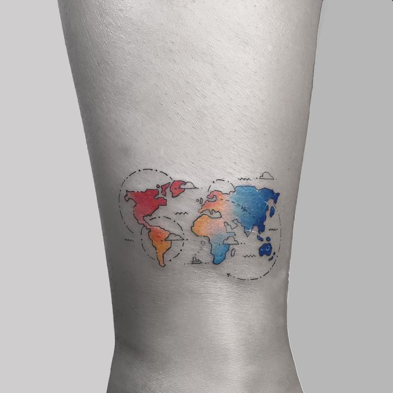 Earth Tattoo Ideas 7
