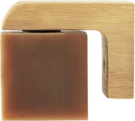 Professor Fuzzworthy Wood Air Dry Magnetic Soap Holder In Shower Storage For Soaps & Beard Shampoo Bars