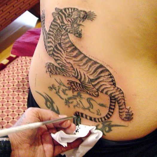 Bengal Tiger Angelina Jolie Tattoo