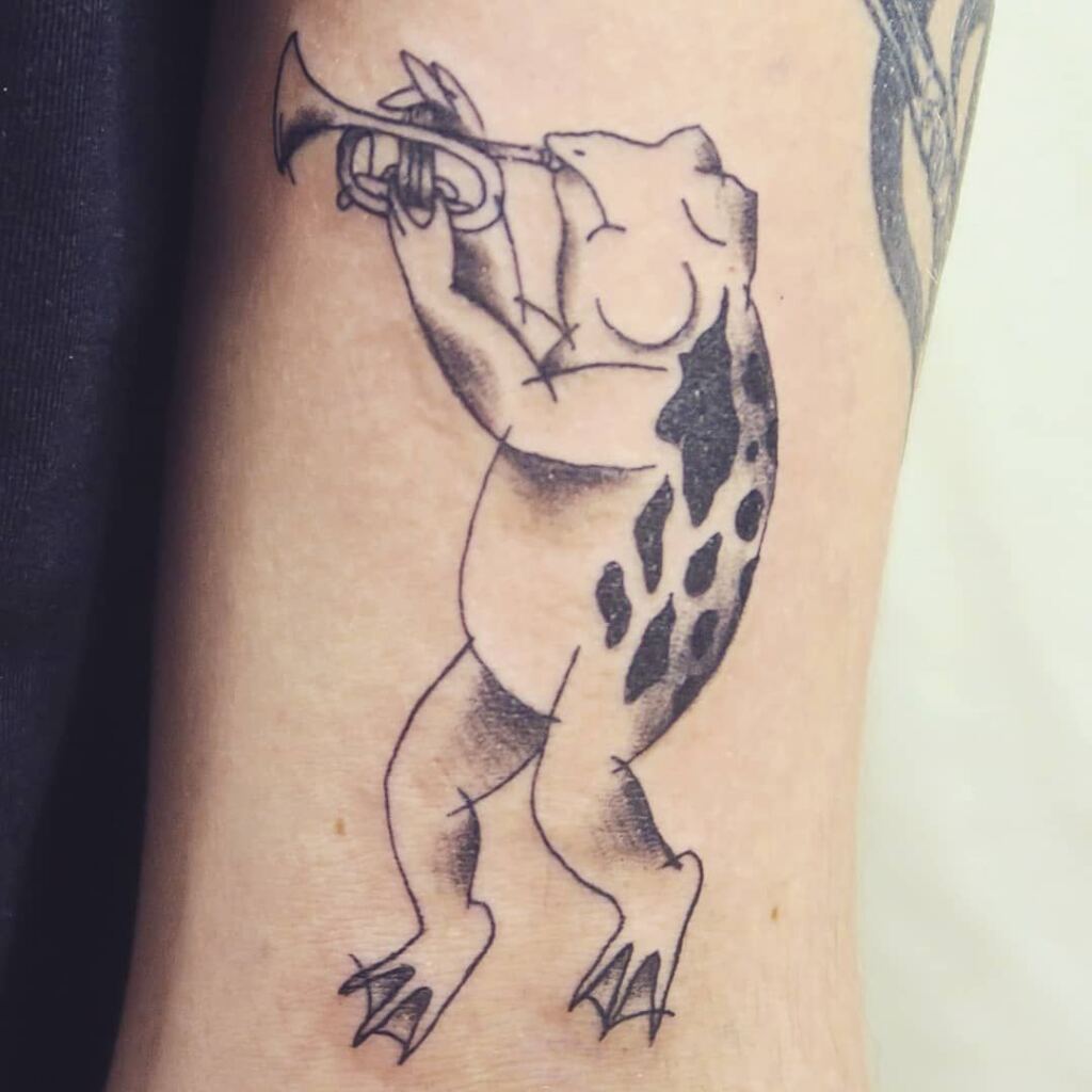 Pewdiepie Frog Tattoo