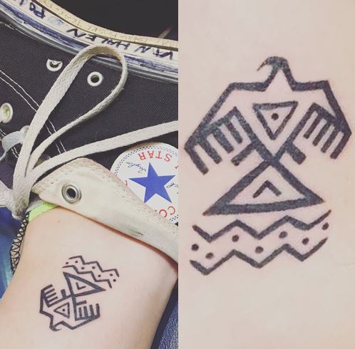 Paris Jackson Eagle Tattoos