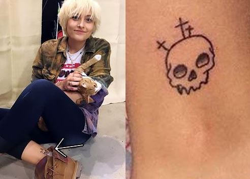 Paris Jackson Tattoos Skull