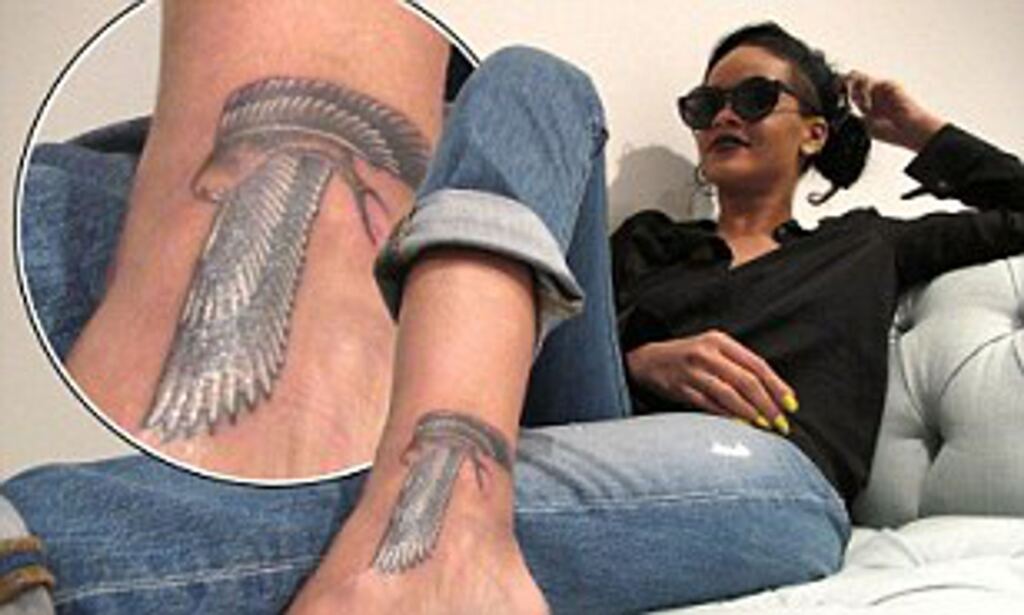 Rihanna Tattoos Falcon