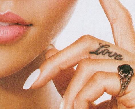 Rihanna Tattoos Love