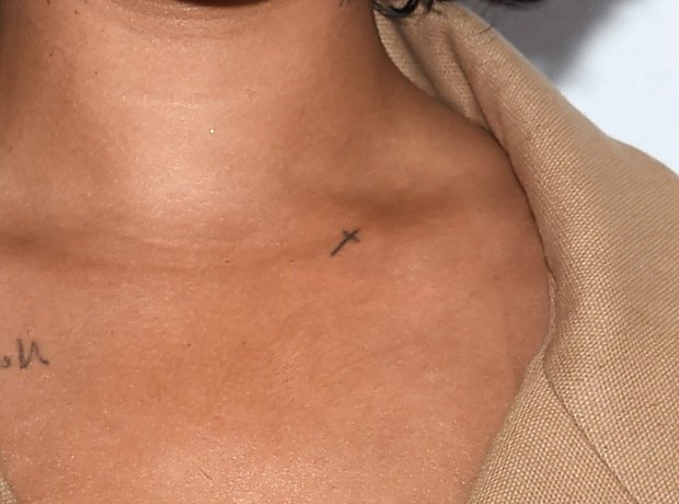 Rihanna Tattoos Cross