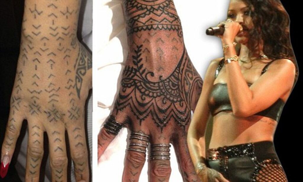Rihanna Tattoos Tribal