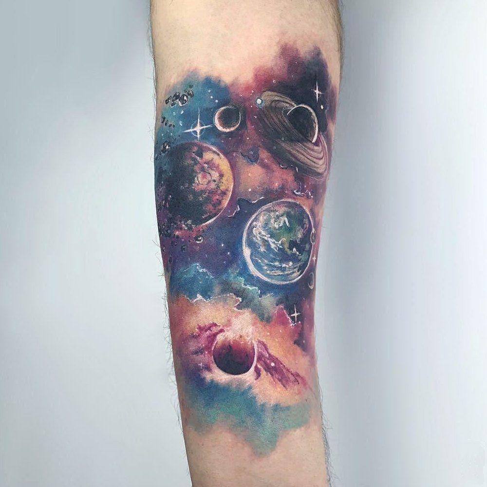 Space Tattoo Ideas 95