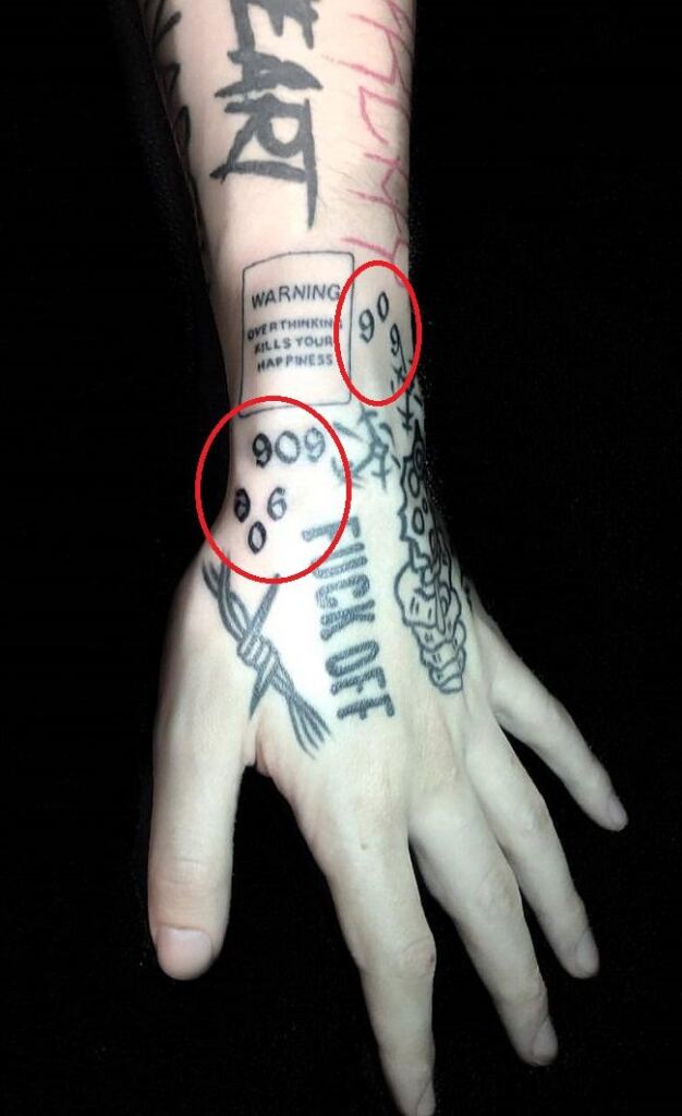 Lil Xan Doodle Tattoo