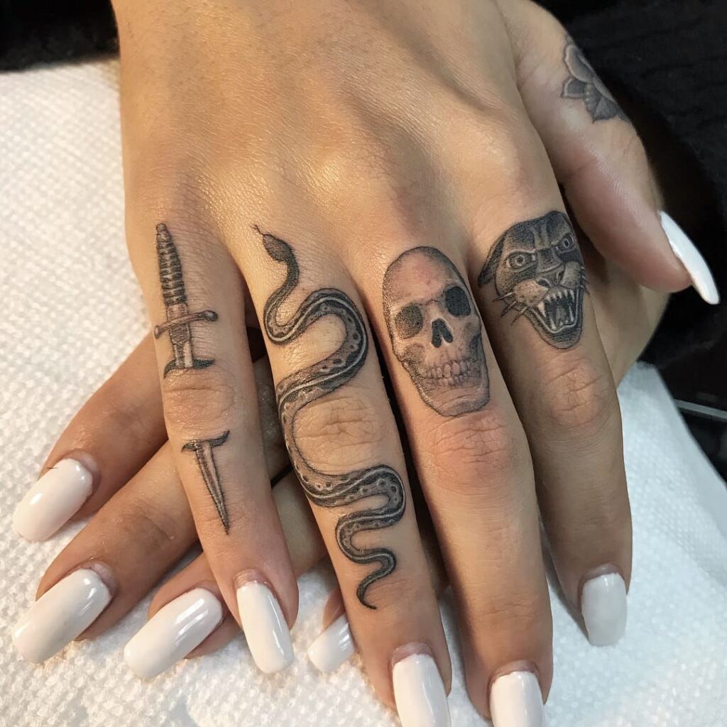 Knuckle Tattoos 148