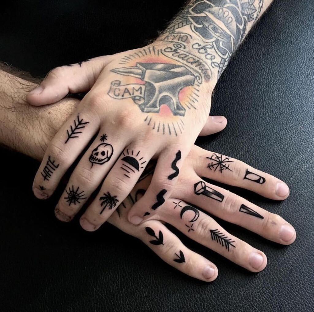 Knuckle Tattoos 153