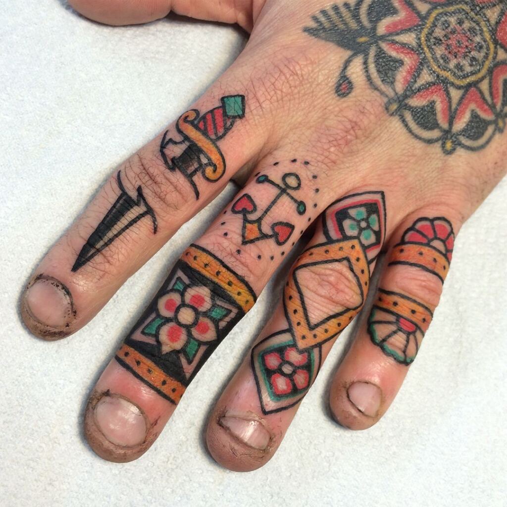 Knuckle Tattoos 154