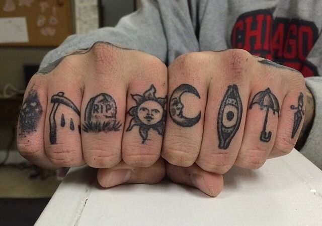 Knuckle Tattoos 34
