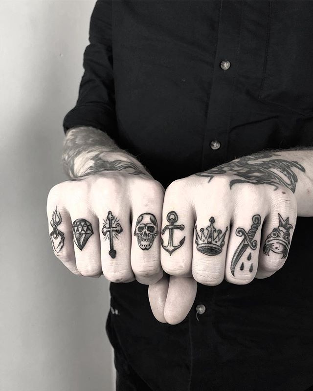 Knuckle Tattoos 63