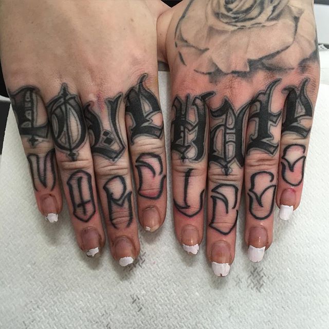 Knuckle Tattoos 96