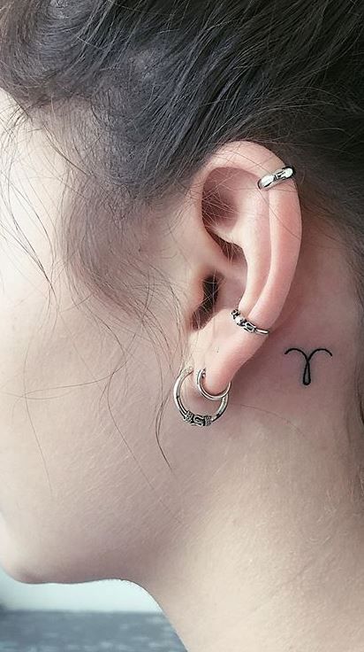 Behind The Ear Tattoos Designs 15