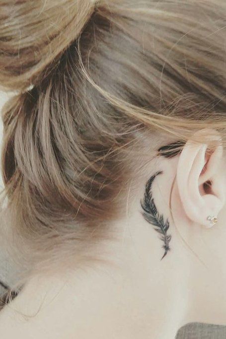 Behind The Ear Tattoos Designs 34