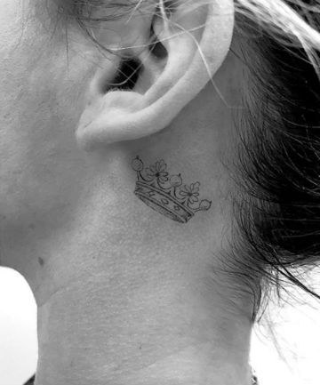 Behind The Ear Tattoos Designs 4