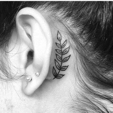 Behind The Ear Tattoos Designs 50