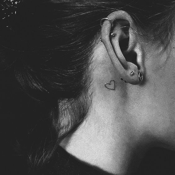 Behind The Ear Tattoos Designs 54