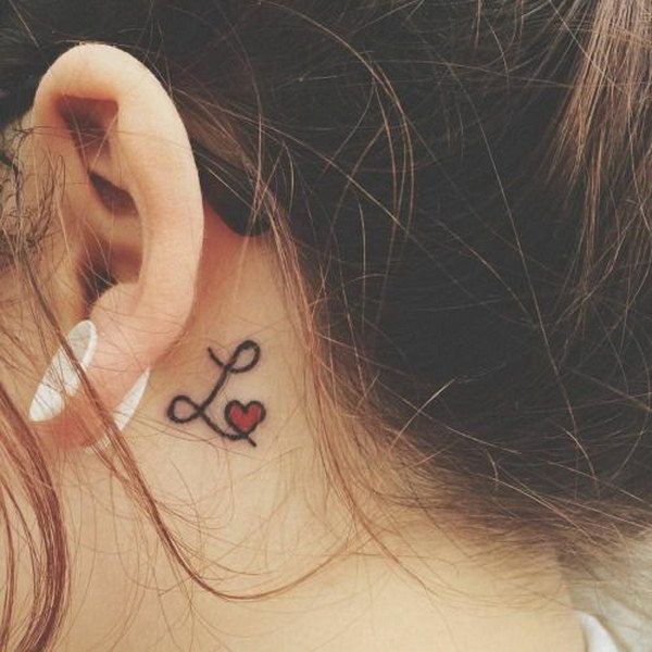 Behind The Ear Tattoo 1