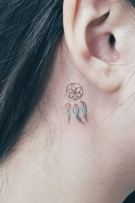 Behind The Ear Tattoo 11
