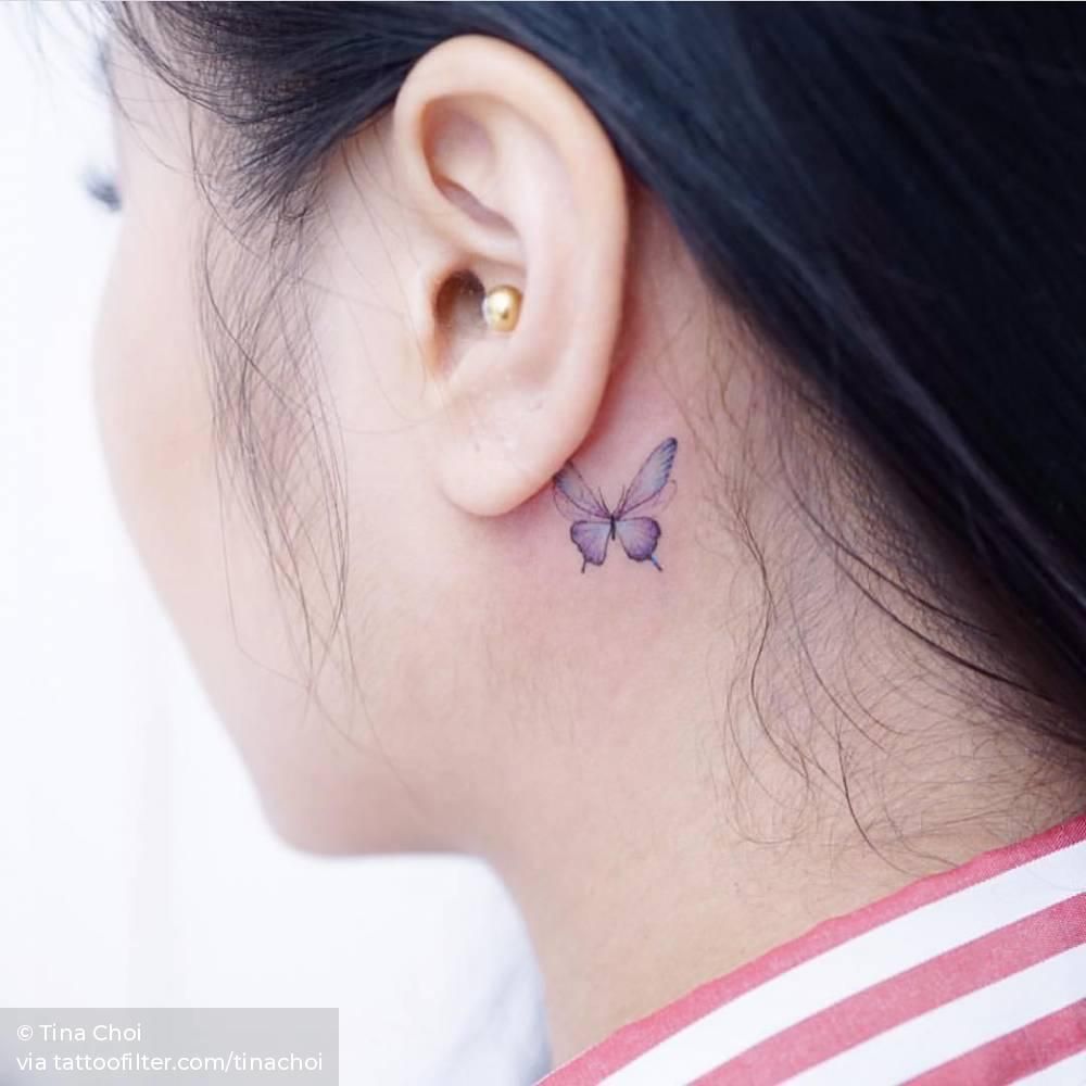 Behind The Ear Tattoo 14