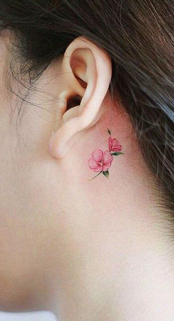 Behind The Ear Tattoo 16