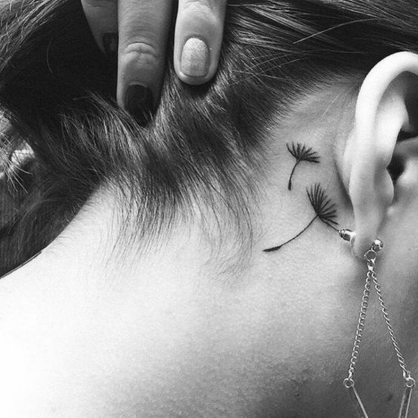 Behind The Ear Tattoo 18