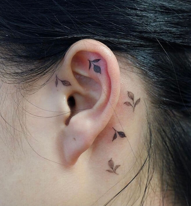 Behind The Ear Tattoo 20