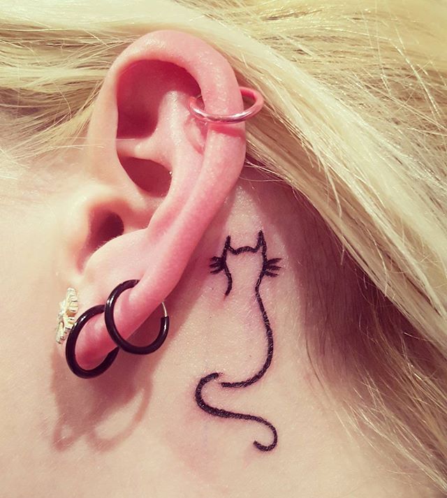 Behind The Ear Tattoo 27