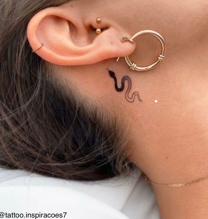 Behind The Ear Tattoo 29