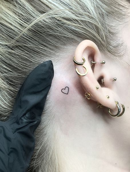 Behind The Ear Tattoo 3