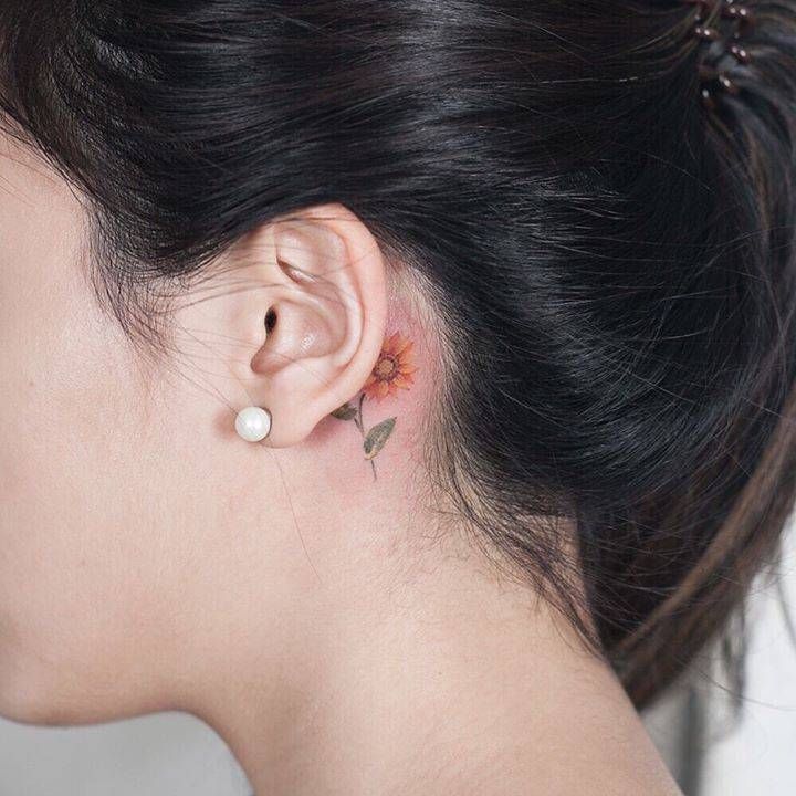 Behind The Ear Tattoo 30