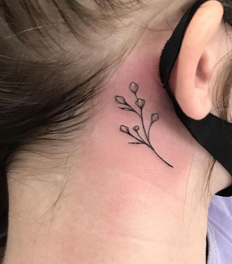 Behind The Ear Tattoo 34
