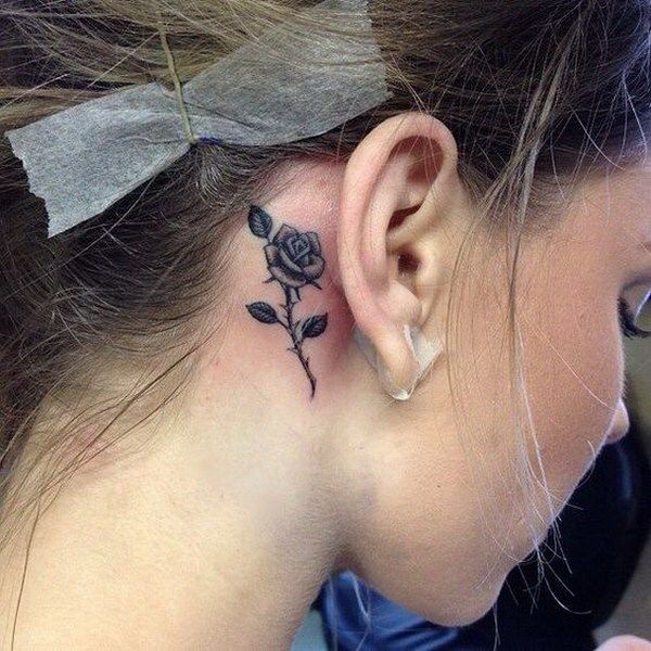 Behind The Ear Tattoo 37