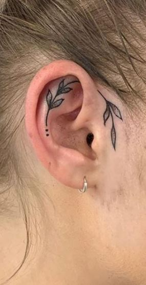 Behind The Ear Tattoo 5