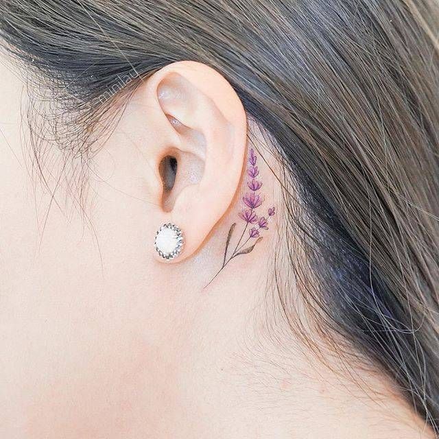 Behind The Ear Tattoo 56