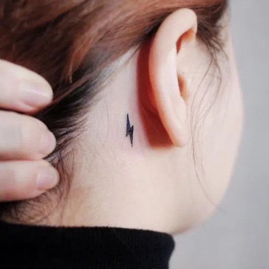 Behind The Ear Tattoo 6