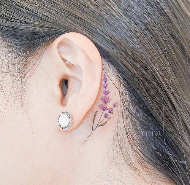 Behind The Ear Tattoo 63