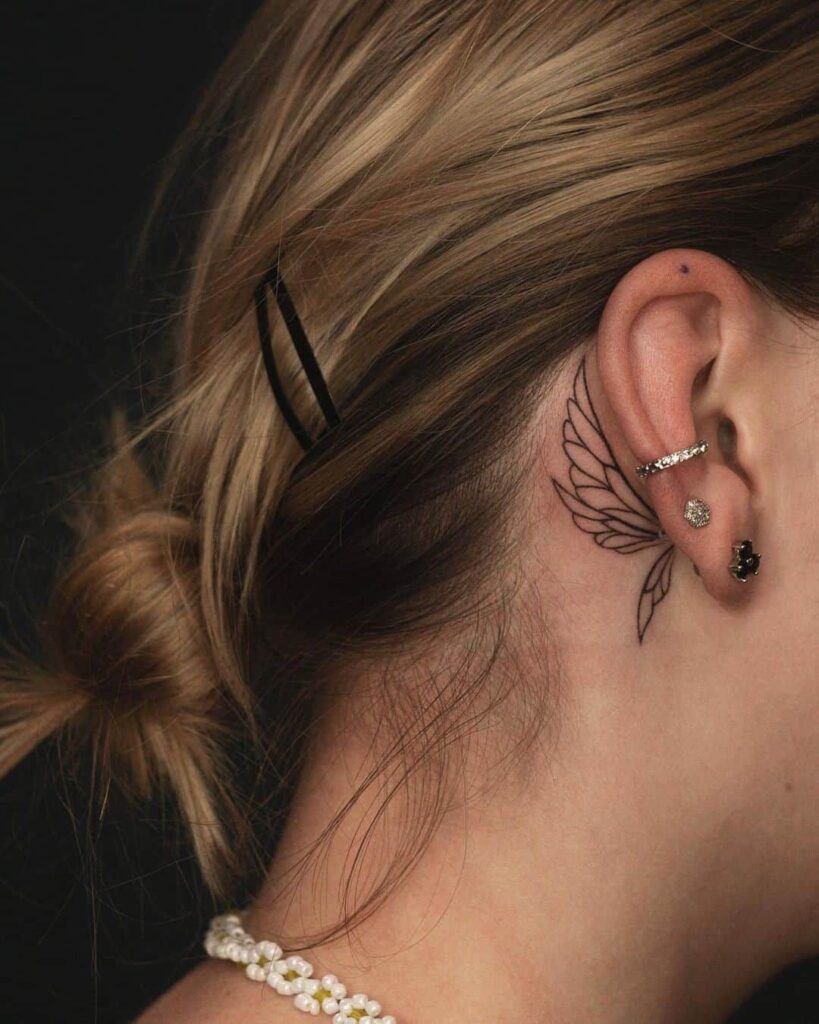 Behind The Ear Tattoo 80