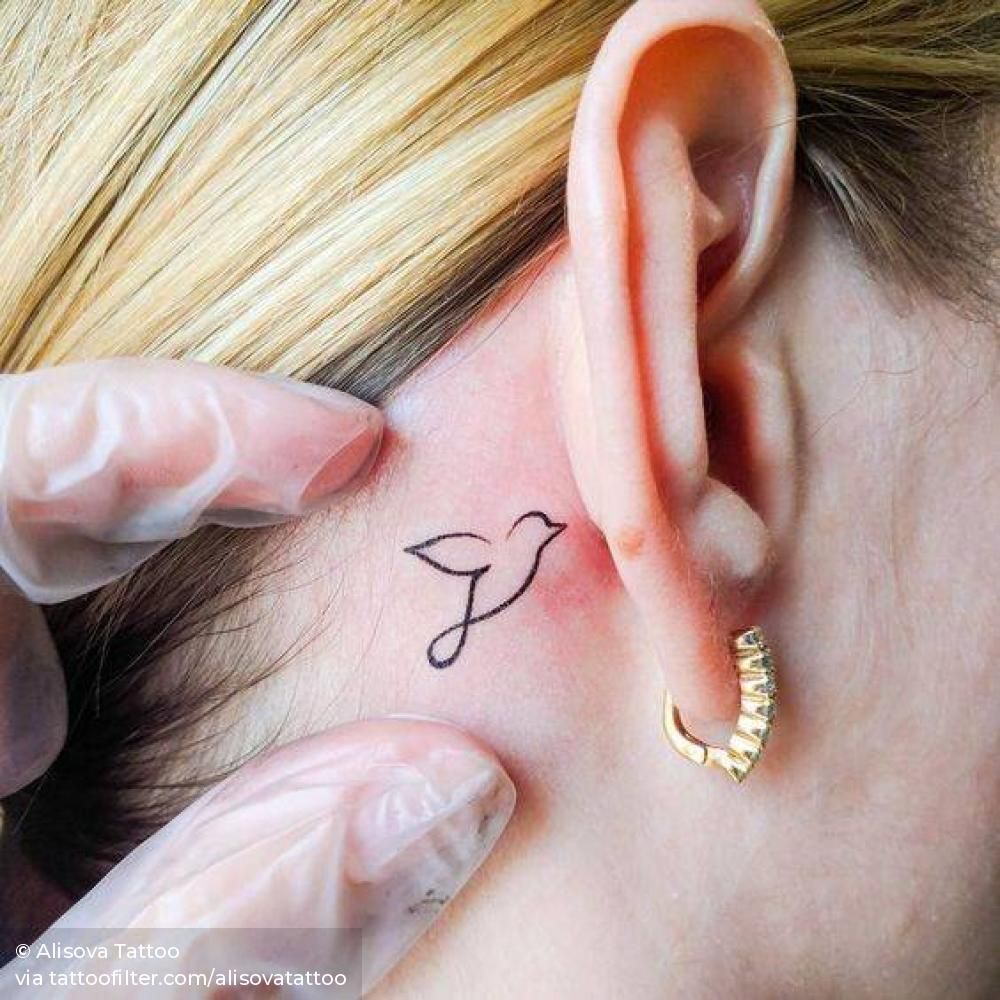 Behind The Ear Tattoo 86