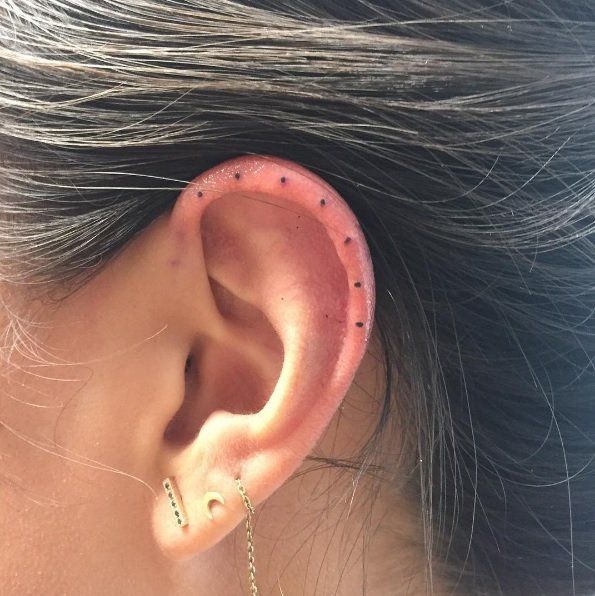 Behind The Ear Tattoo 9