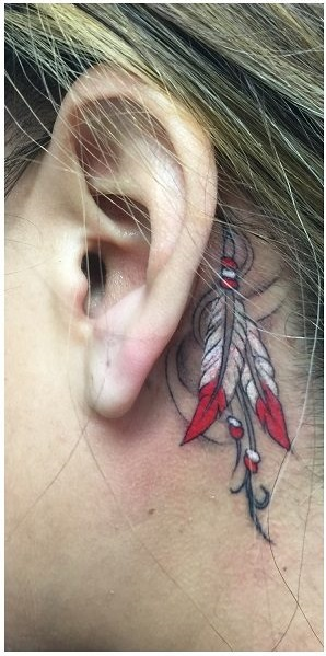 Behind The Ear Tattoo 9