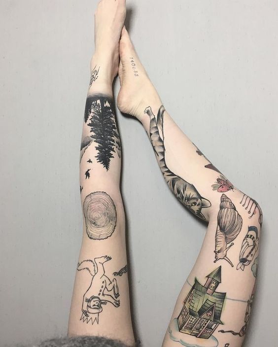 Knee Tattoos 107