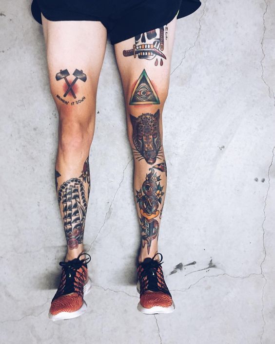 Knee Tattoos 126