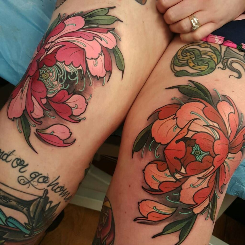 Knee Tattoos 128