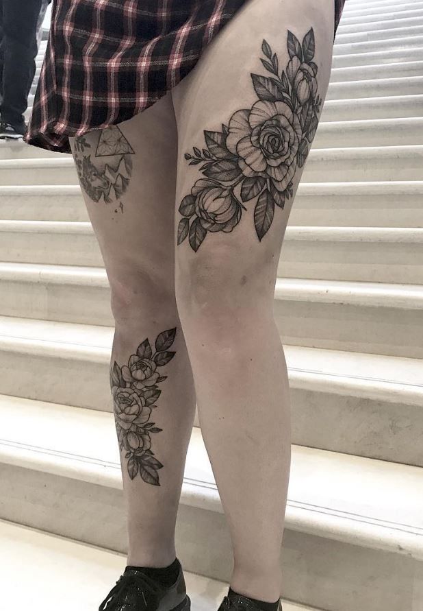 Knee Tattoos 42