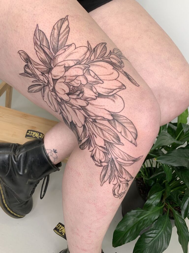 Knee Tattoos 49