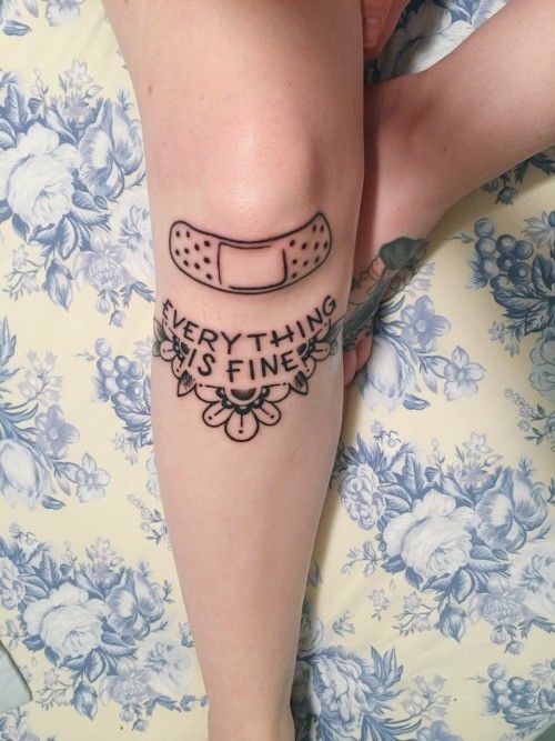 Knee Tattoos 97