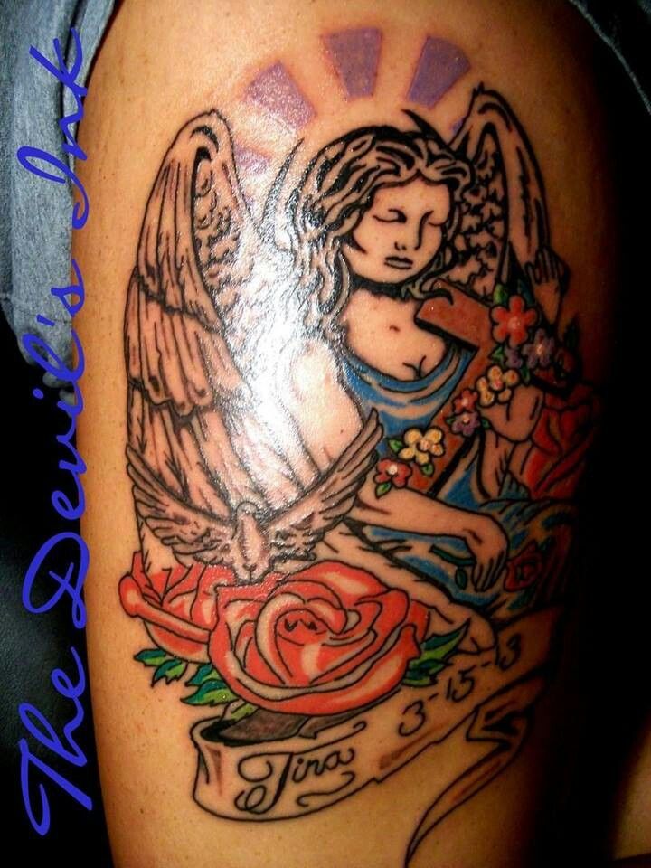 Guardian Angel Tattoos 19